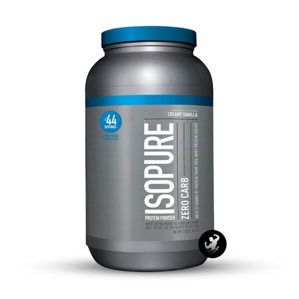 (3LB) Isopure Protein Powder Zero Carb – Creamy Vanilla (Logo)