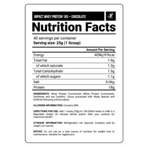 IMPACT WHEY PROTEIN | 1 KG - Imagen 3