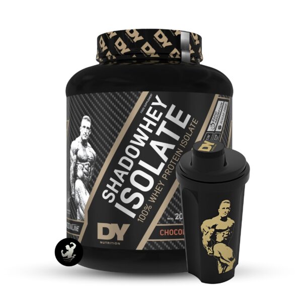 (2Kg) Shadowhey Isolate + Shaker – Chocolate (Logo)