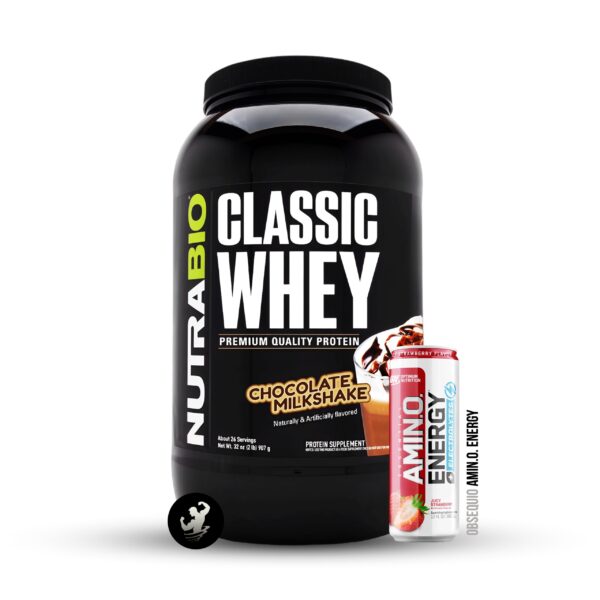 (2LB) Classic Whey – Chocolate Milkshake + Amin.o. energy (Logo)