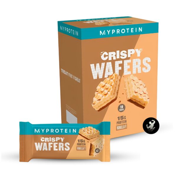 (x10) Crispy Wafers – Vanilla (Logo)