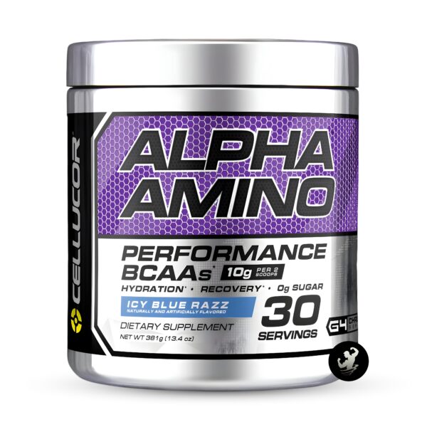 (381gr) Alpha Amino – Icy Blue Razz (Logo)